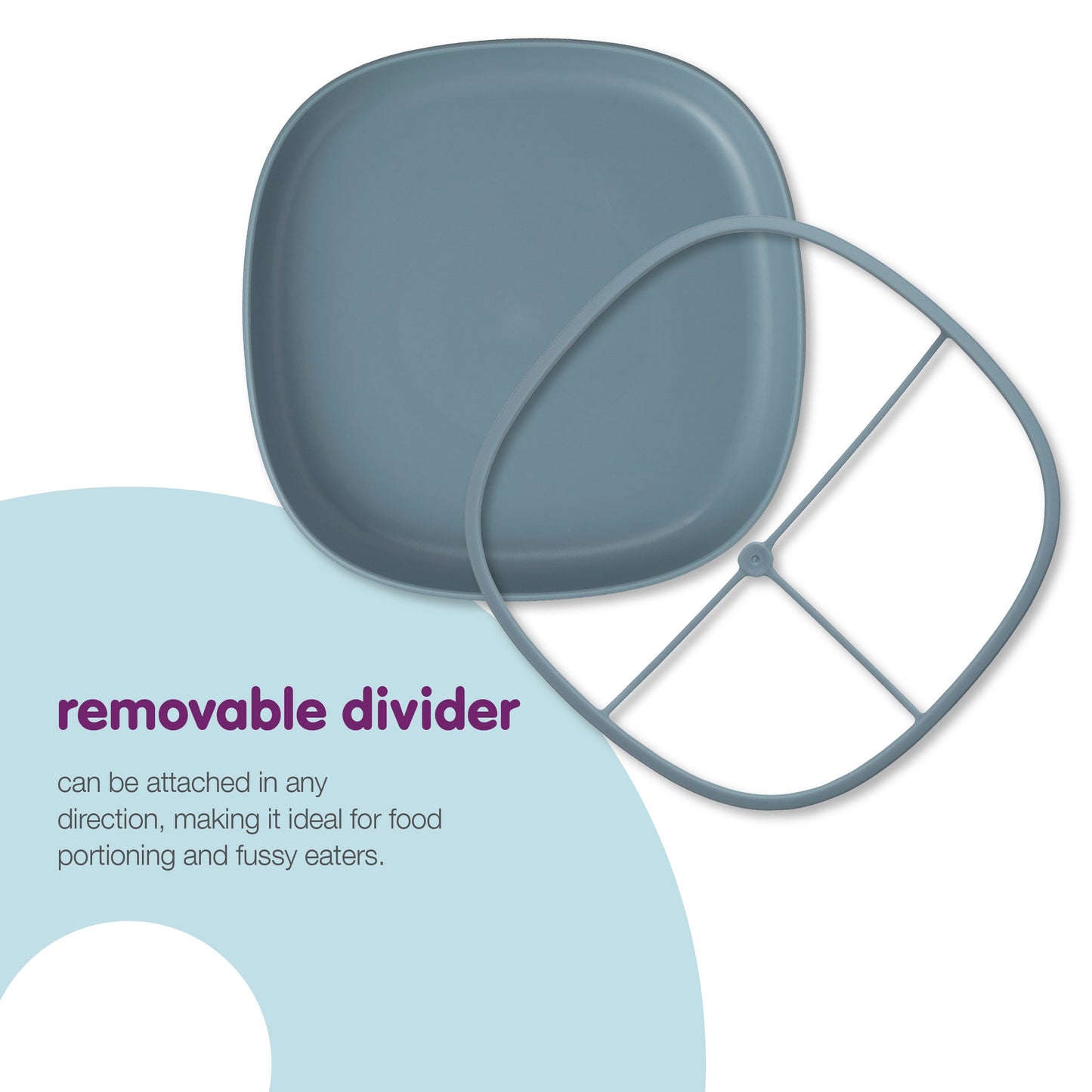 2-in-1 Suction Plate - Ocean