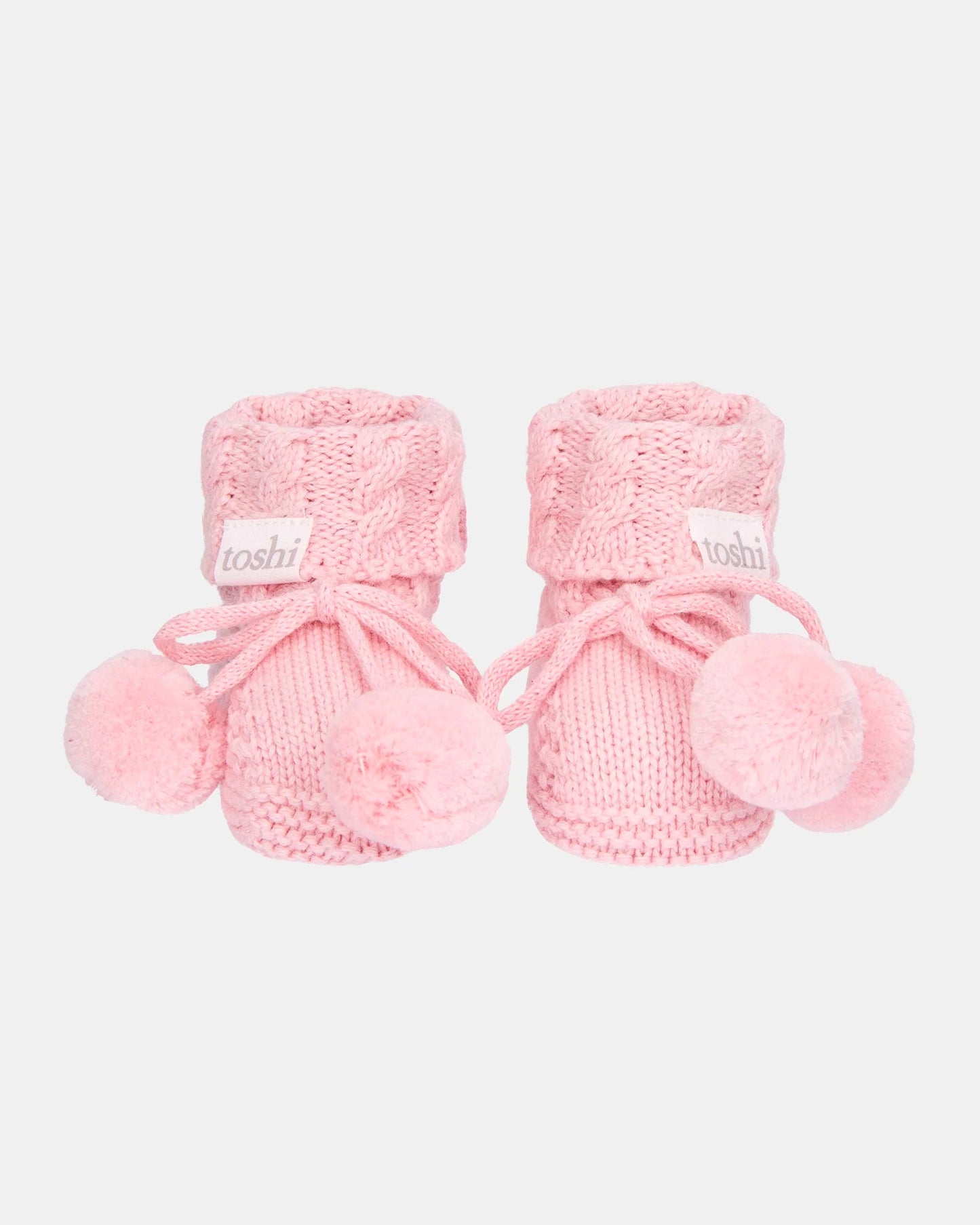 Organic Booties | Misty Rose