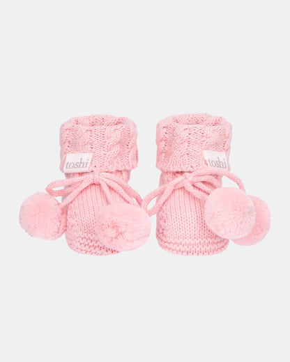 Organic Booties | Misty Rose