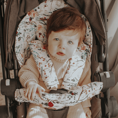 Bambella Designs Pram Liner Blush Wildflower