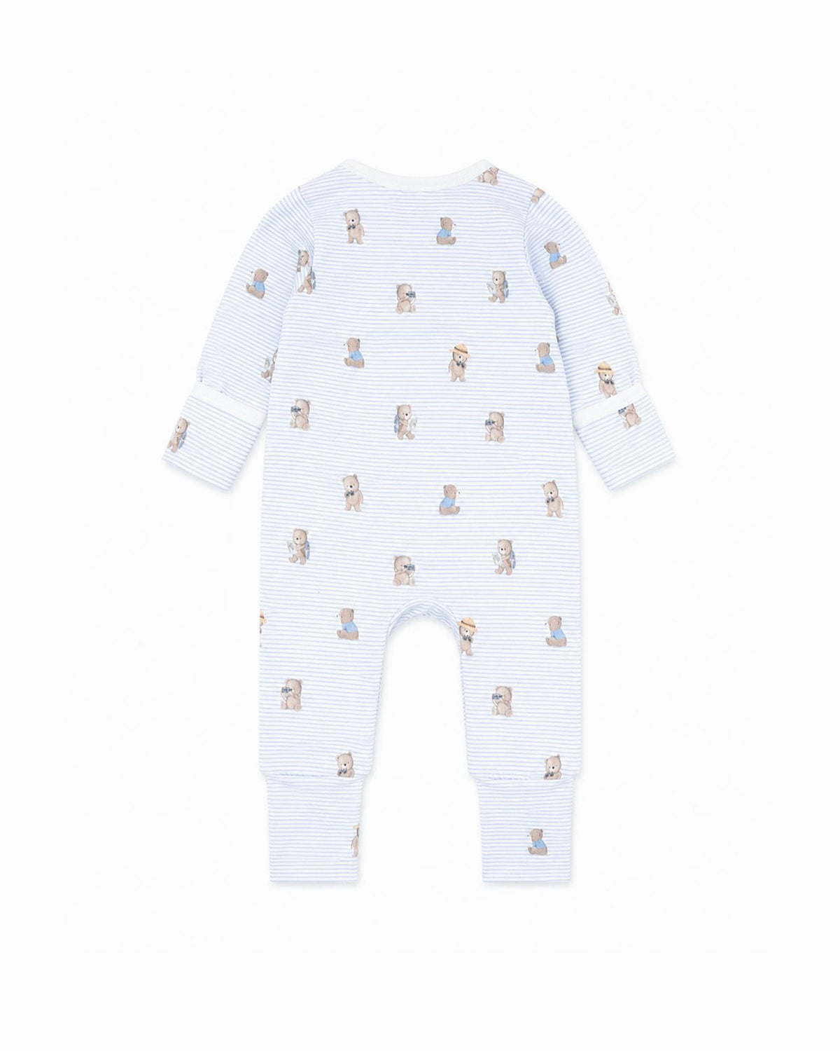 Brady Stripe Organic LS Zipsuit