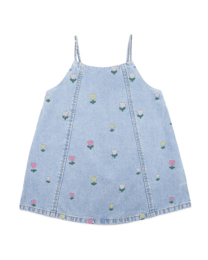 Sundae Denim Tulip Dress 3-7Y