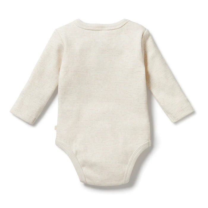 Organic Oatmeal Long Sleeve Bodysuit