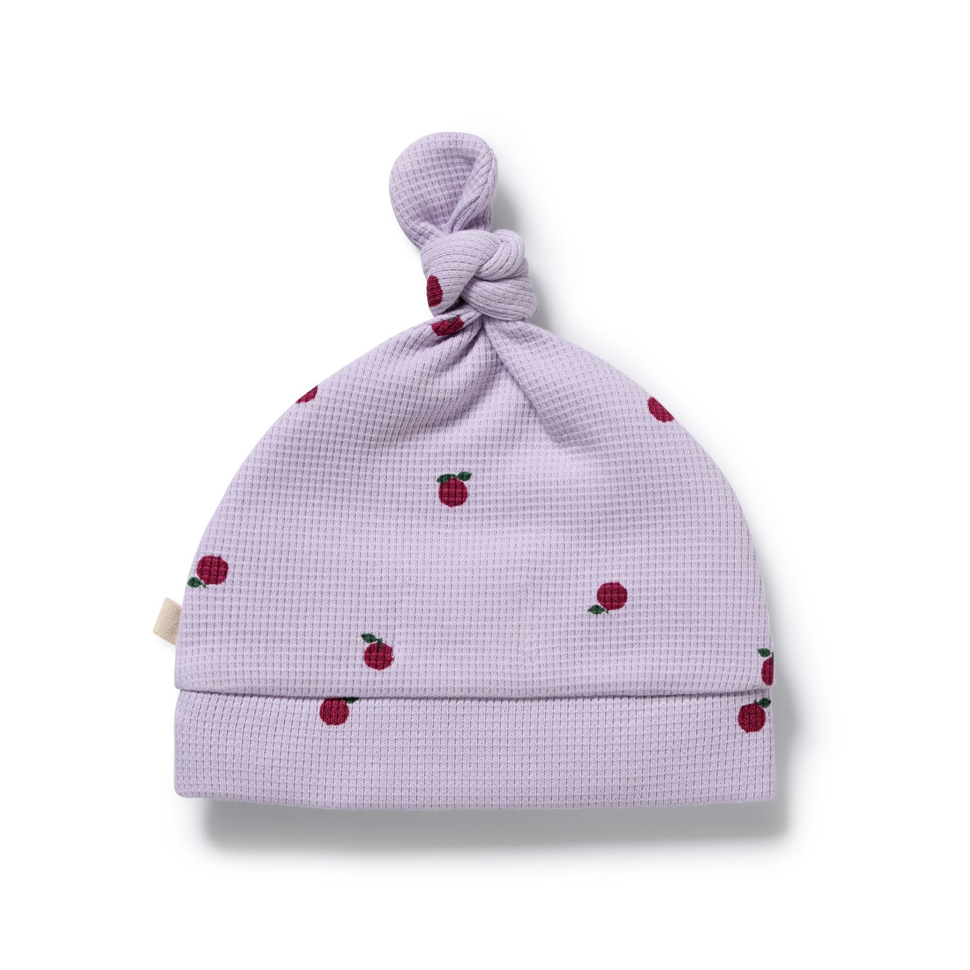 Berry Plums Organic Waffle Knot Hat - Berry Plums - Organic Cotton Waffle