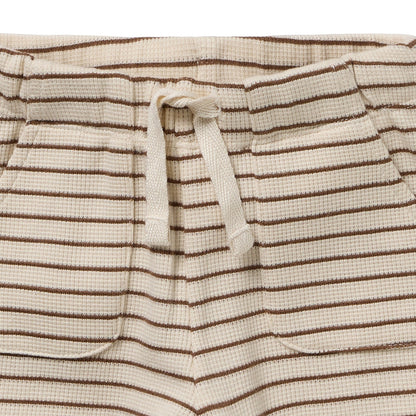 Nutmeg Stripe Organic Waffle Set