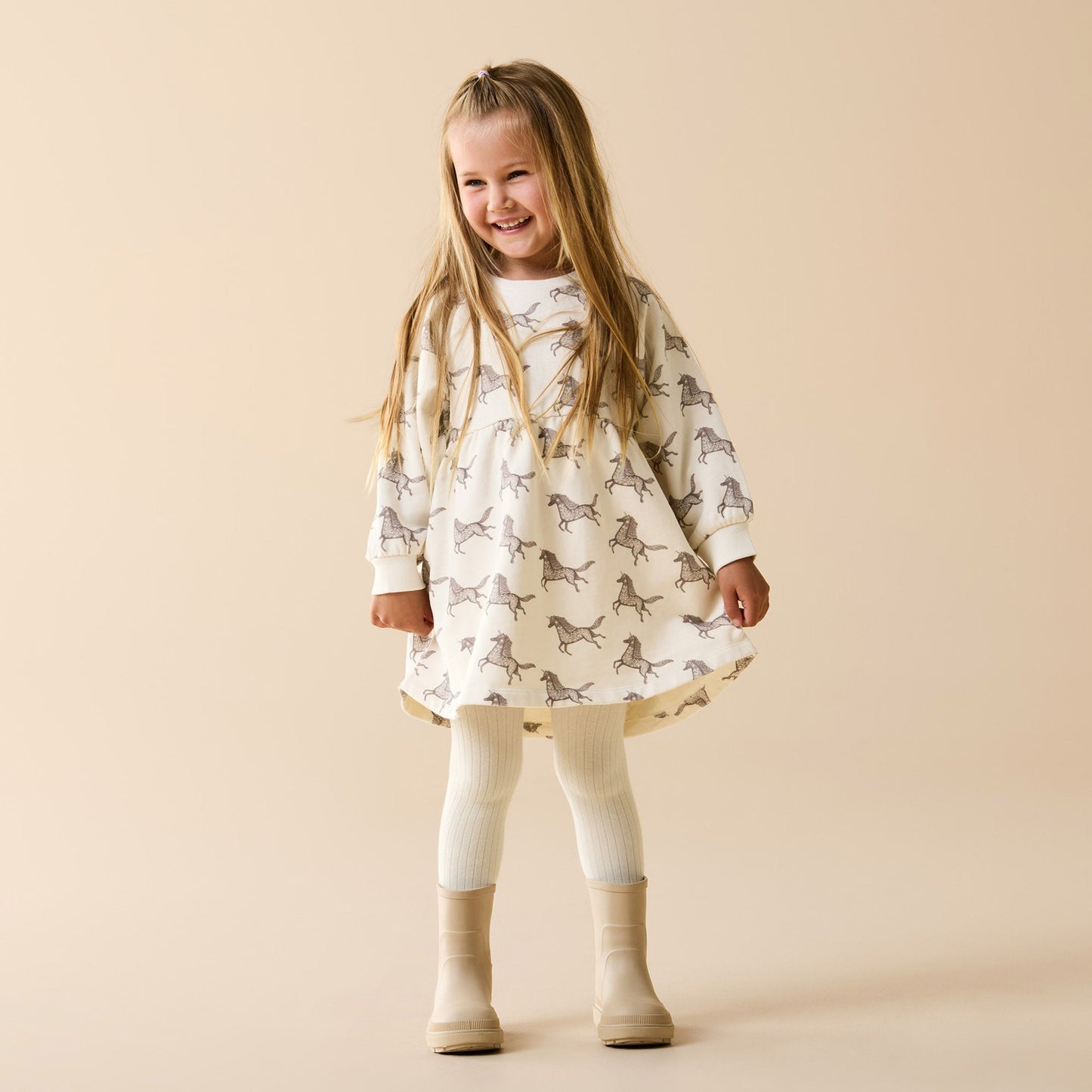 Buttermilk Organic Ribbed Tights