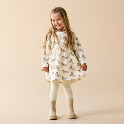Buttermilk Organic Ribbed Tights