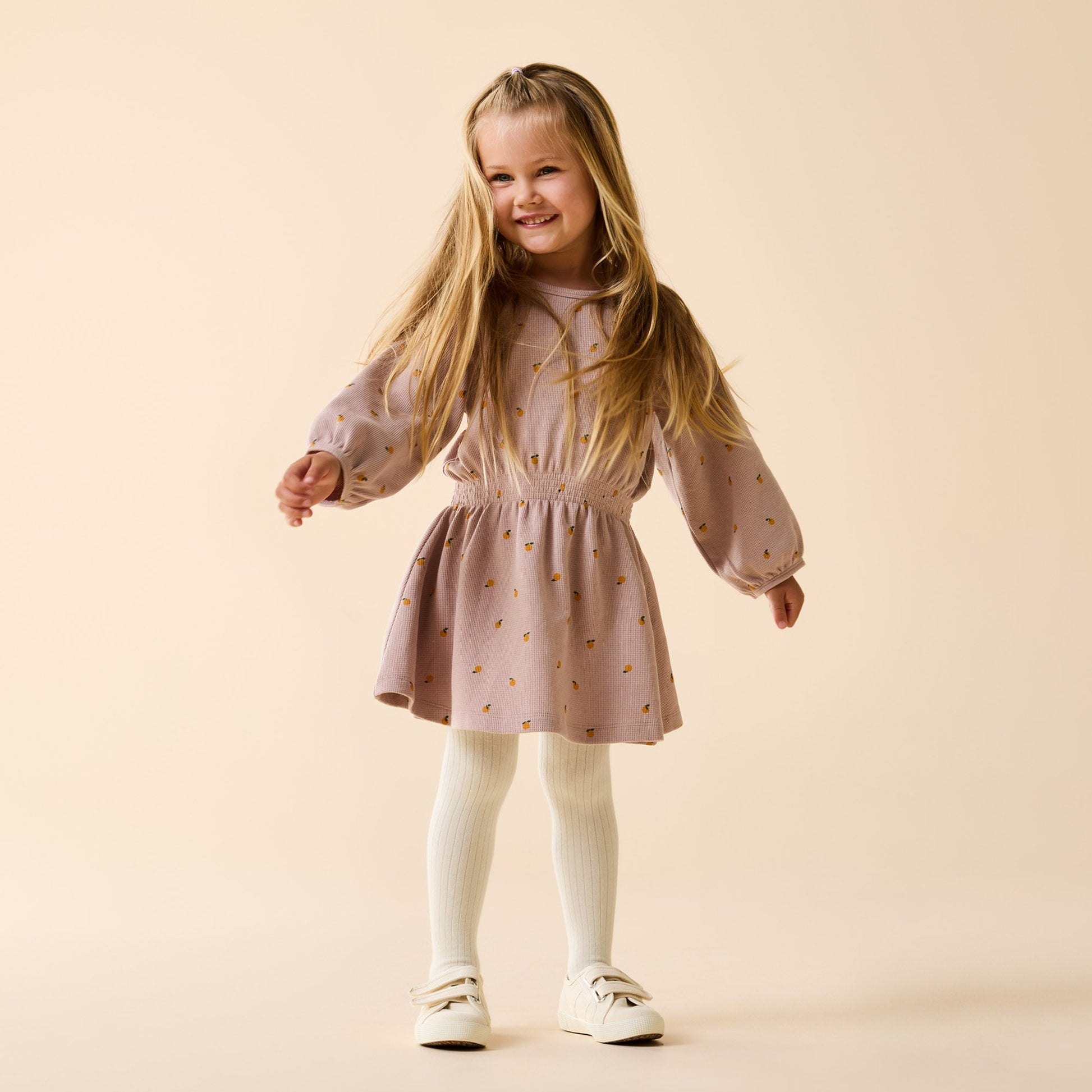 Buttermilk Organic Ribbed Tights