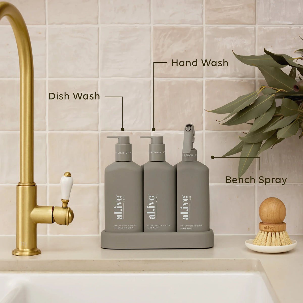 Kitchen Trio Lemon Myrtle & Honeydew + Willow Gum & Lemon Myrtle