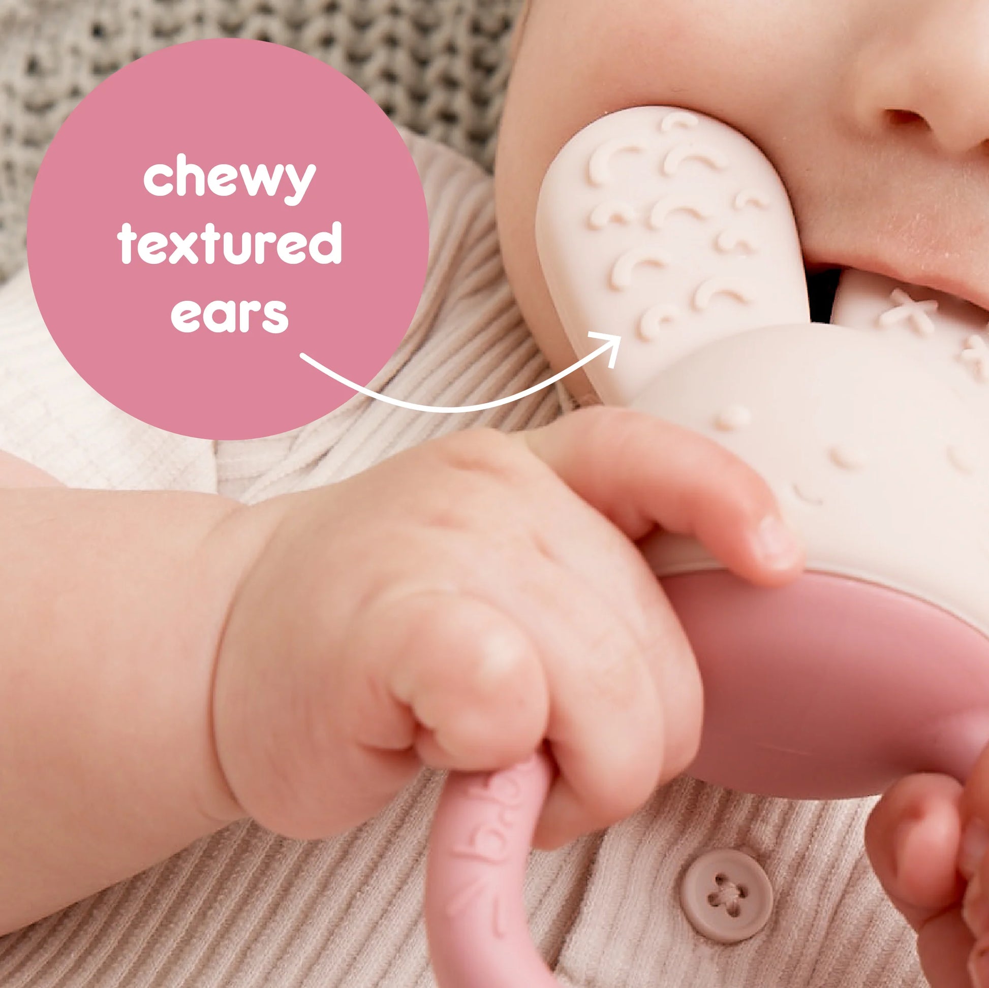 b.box Chill & Fill Teether Blush | Aster & Ruby