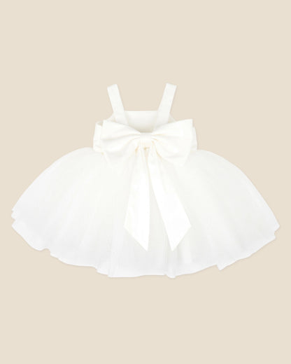 Embroidered Bodice Tulle Dress With Bloomers