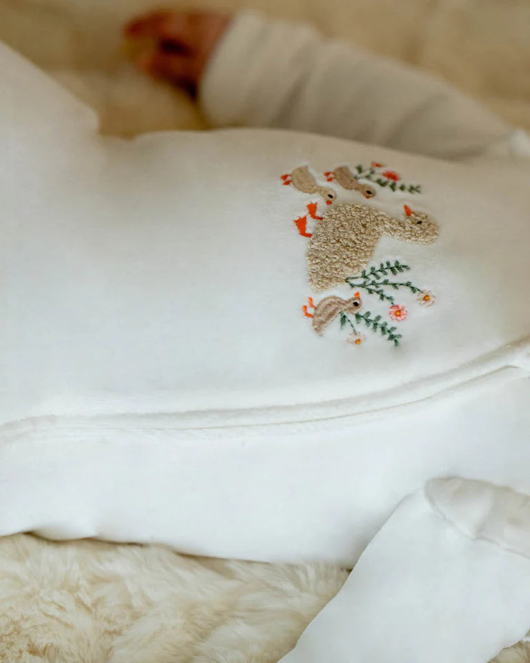 Emmy Velour Zip Onesie