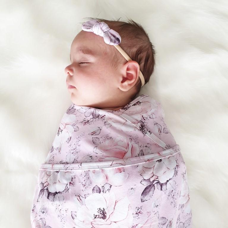 Alaska Pink Mini Bow Headband-Aster & Ruby