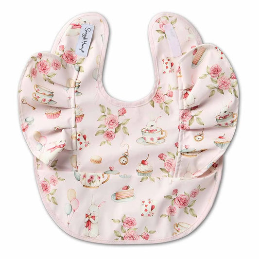 Alice's Tea Party Frill Snuggle Bib - Aster & Ruby