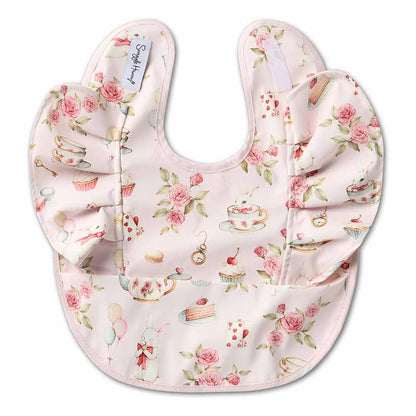Alice's Tea Party Frill Snuggle Bib - Aster & Ruby