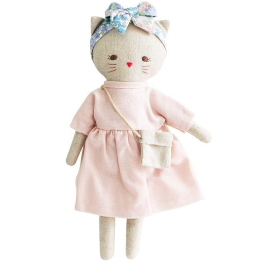 Alimrose Mini Lilly Kitty 26cm Pink Linen-Aster & Ruby