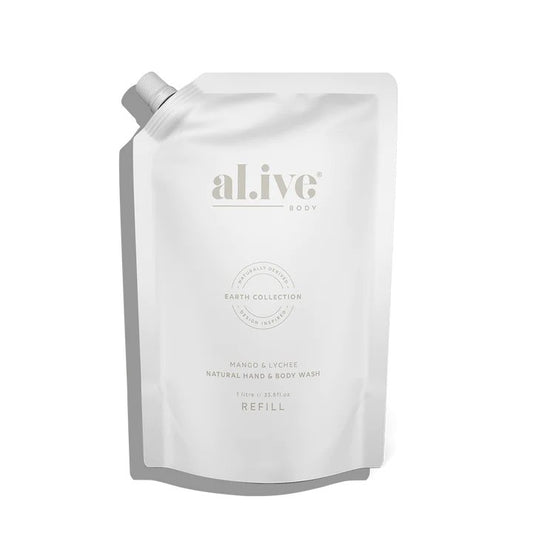 Al.ive Body 1L Wash Refill Mango & Lychee-Aster & Ruby