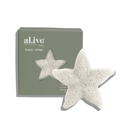 Al.ive Body Baby Konjac Sponge White - Aster & Ruby