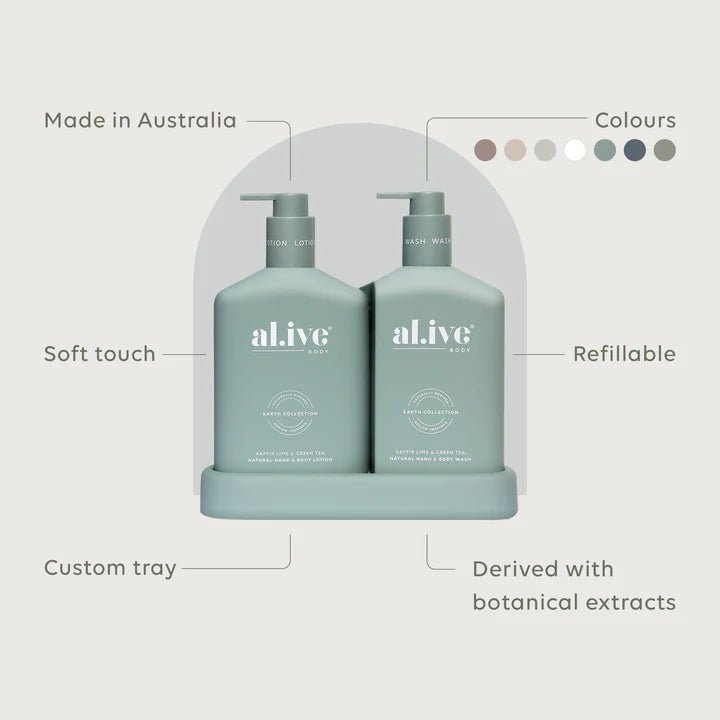 Al.ive Body Duo Kaffir Lime & Green Tea-Aster & Ruby