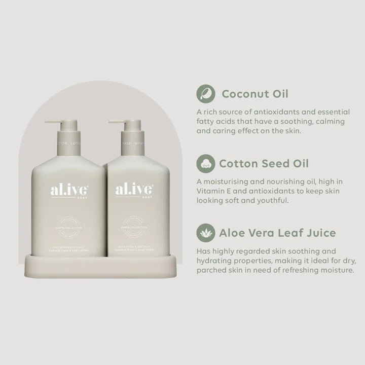 Al.ive Body Duo Sea Cotton & Coconut-Aster & Ruby