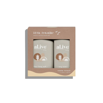 Al.ive Calming Oatmeal Little Traveller Set-Aster & Ruby