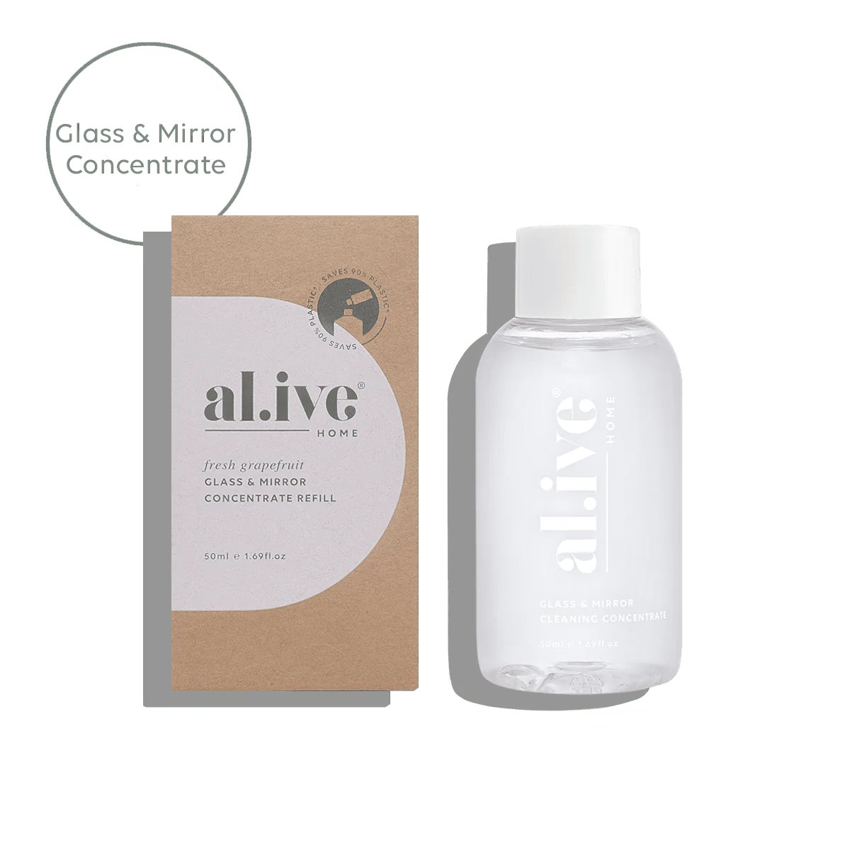 Al.ive Home Cleaning Glass & Mirror Concentrate Refill-Aster & Ruby