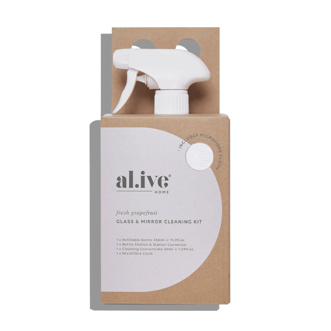 Al.ive Home Glass & Mirror Cleaning Kit-Aster & Ruby