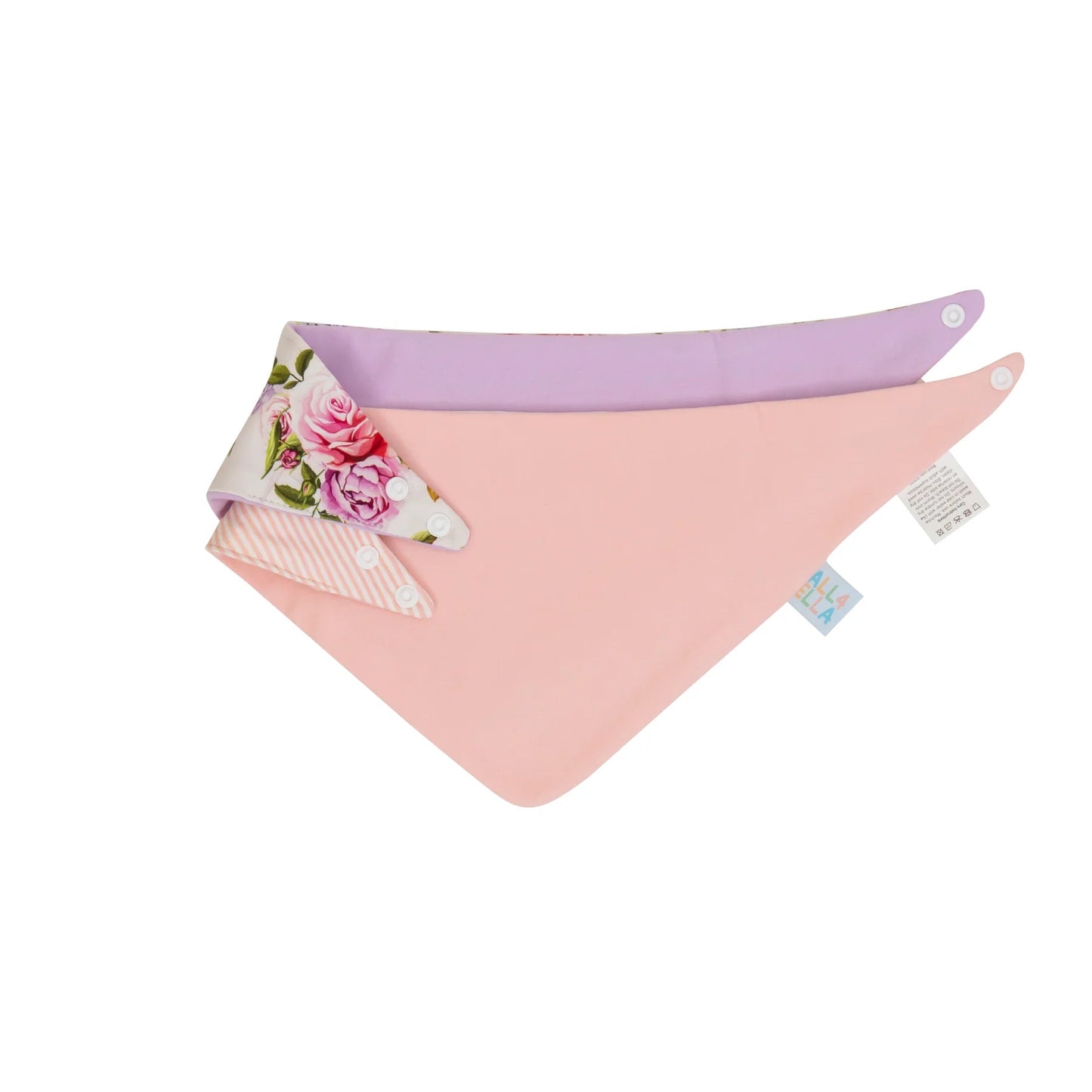 All4Ella Bandana Bibs 2pk - Rose - Aster & Ruby