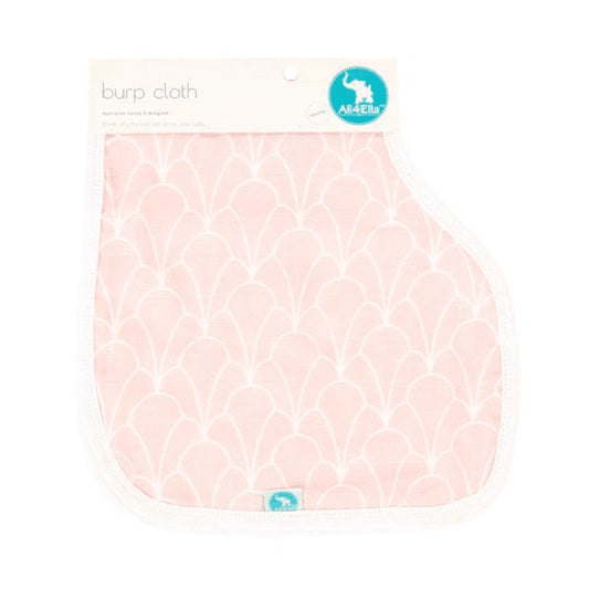 All4Ella Burp Cloth Sweet Blush-Aster & Ruby