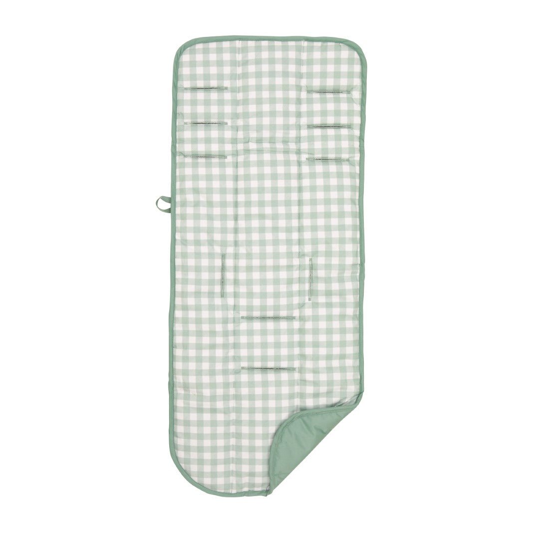 All4Ella Pram Liner Sage Gingham - Aster & Ruby