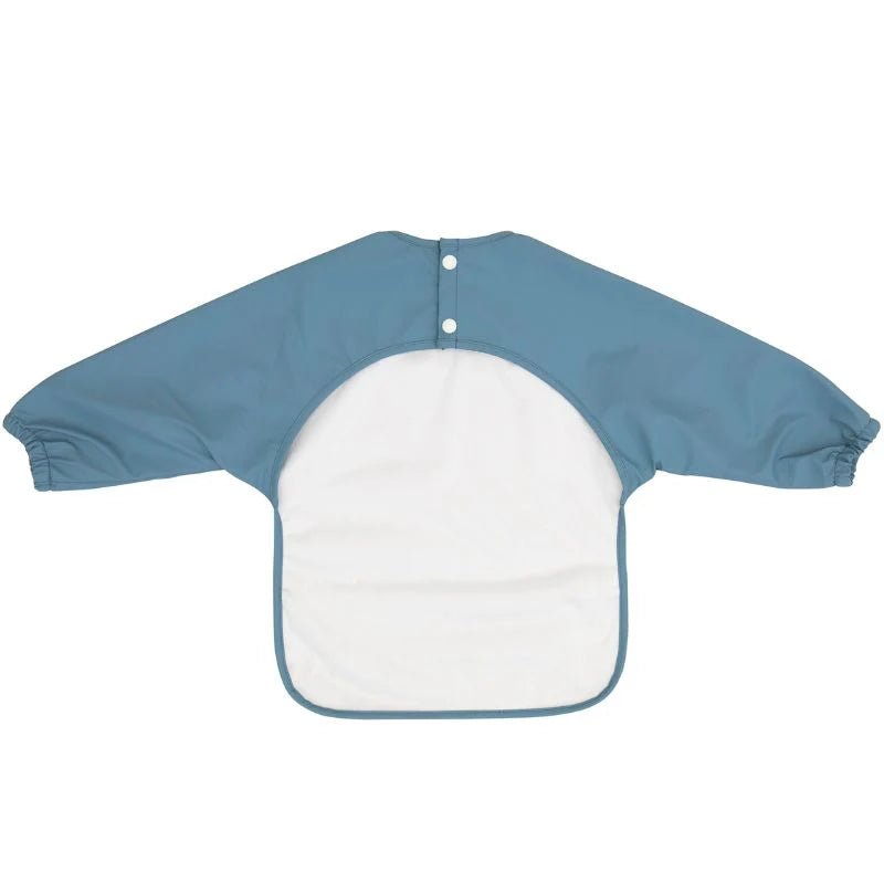 All4Ella Recycled Long Sleeve Bib - Two Tone Blue - Aster & Ruby