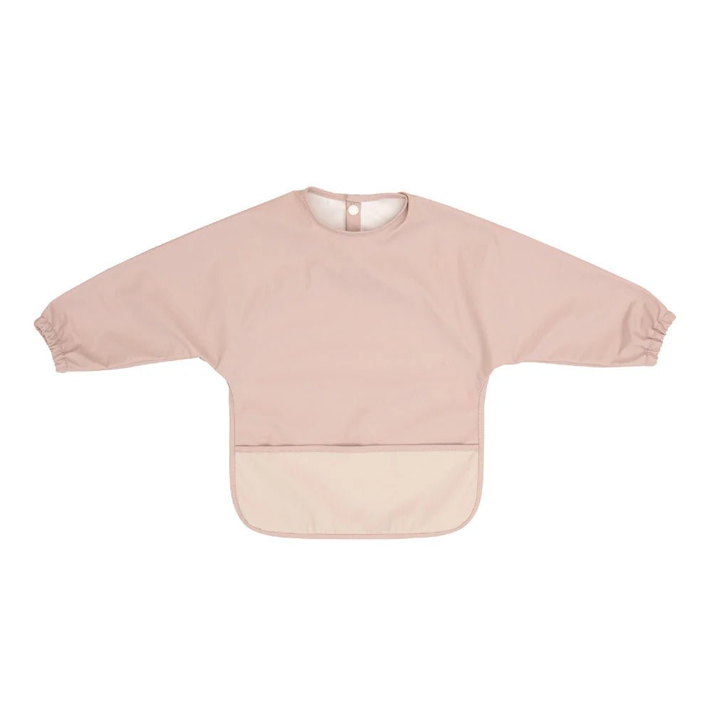 All4ella Recycled Long Sleeve Bib - Two - Tone Pink - Aster & Ruby