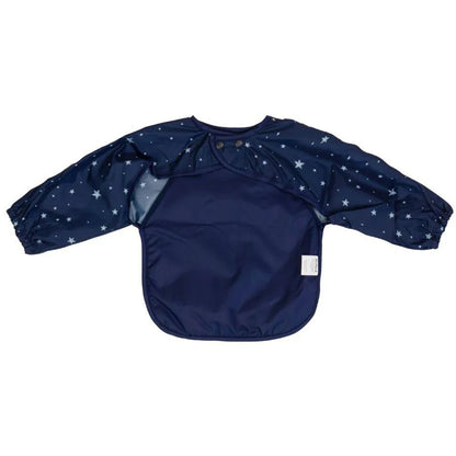 All4Ellla Long Sleeve Bib - Star Blue - Aster & Ruby