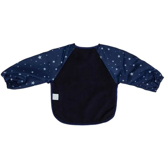 All4Ellla Long Sleeve Bib - Star Blue - Aster & Ruby