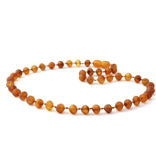 Amber Necklace Cognac Raw | Baby 32cm - Aster & Ruby