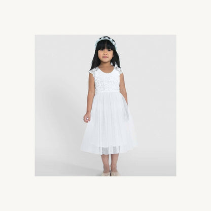 Angie Lace Bodice Dress – children's product by Designer Kidz | Aster & Ruby