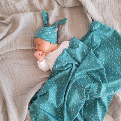 Arrow Swaddle Wrap-Aster & Ruby