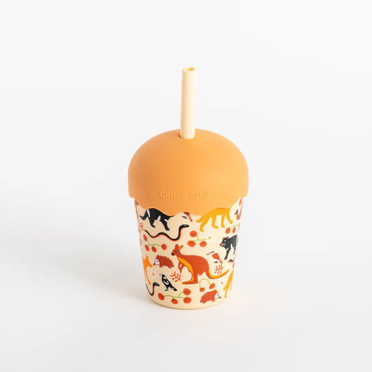 Aussie Animals Mini Smoothie Cup & Straw 200ml - Aster & Ruby