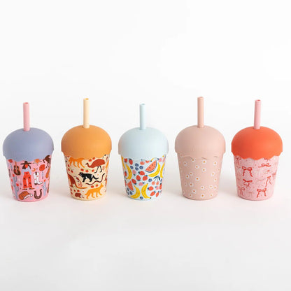 Aussie Animals Mini Smoothie Cup & Straw 200ml - Aster & Ruby