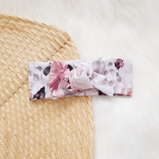 Avery Bow Headband-Aster & Ruby