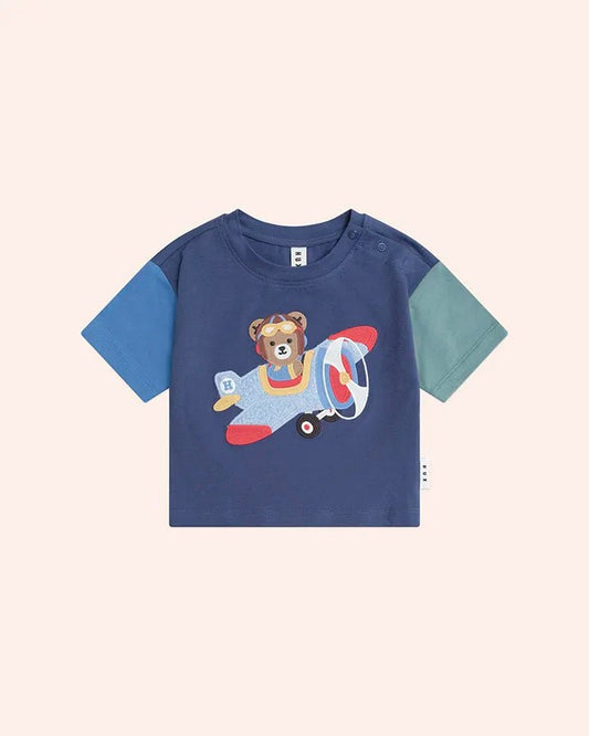 Aviator Huxbear Boxy Tee - Aster & Ruby
