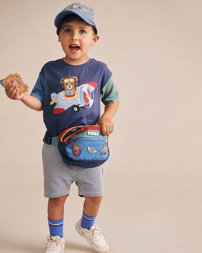 Aviator Huxbear Boxy Tee - Aster & Ruby