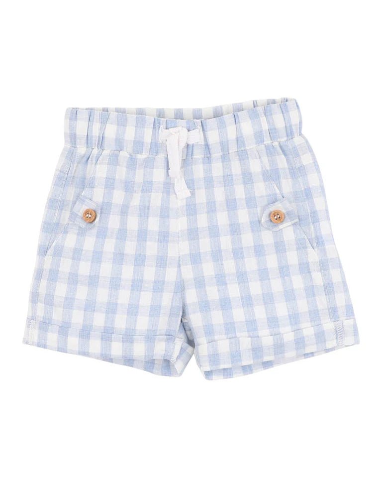 AXEL CHECK SHORTS - Aster & Ruby