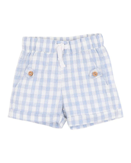 AXEL CHECK SHORTS - Aster & Ruby