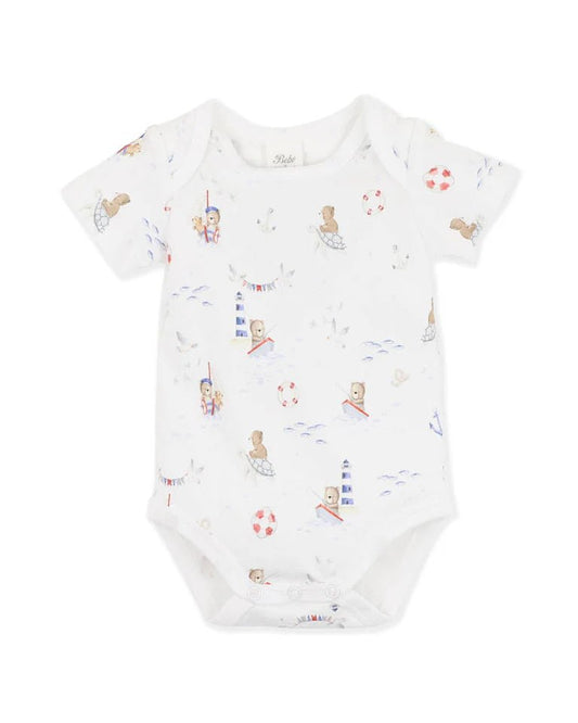 AXEL PRINT ORGANIC BODYSUIT - Aster & Ruby