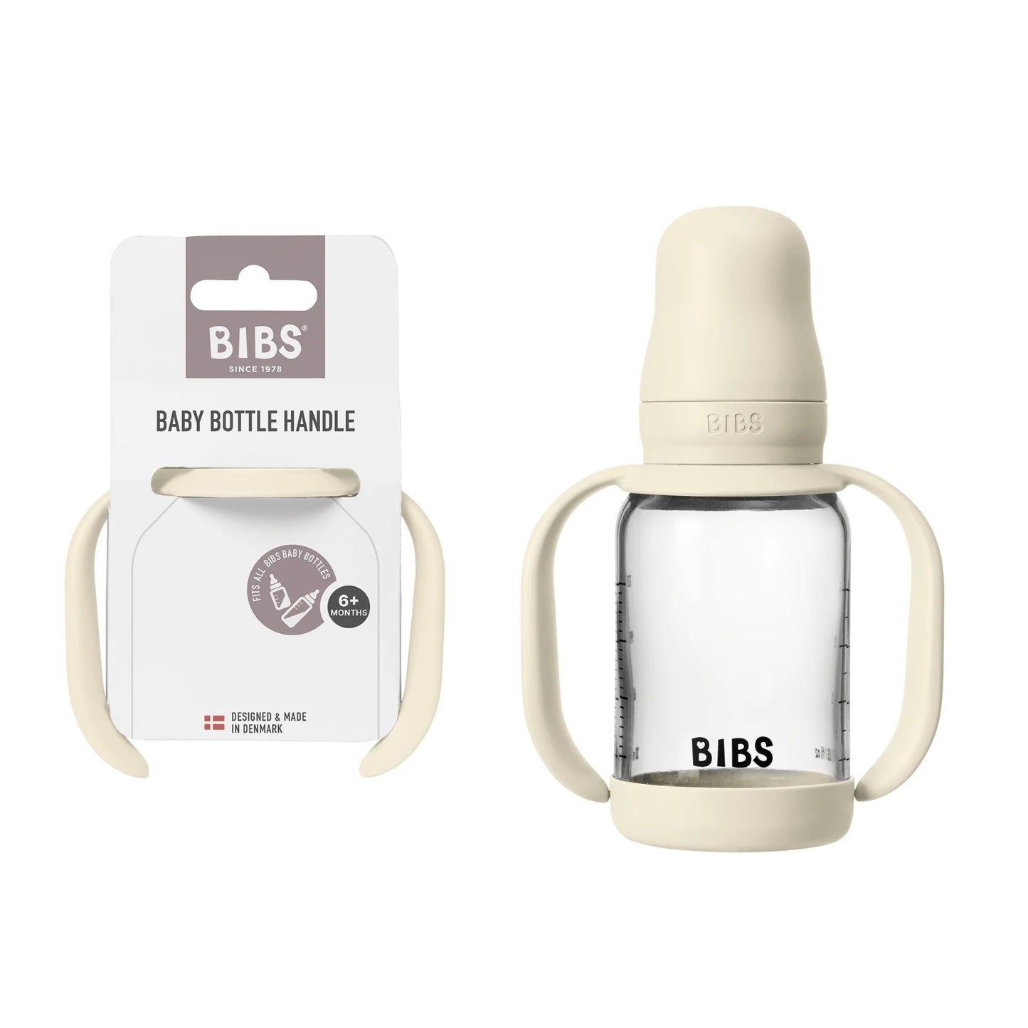 Baby Bottle Handle Ivory - Aster & Ruby