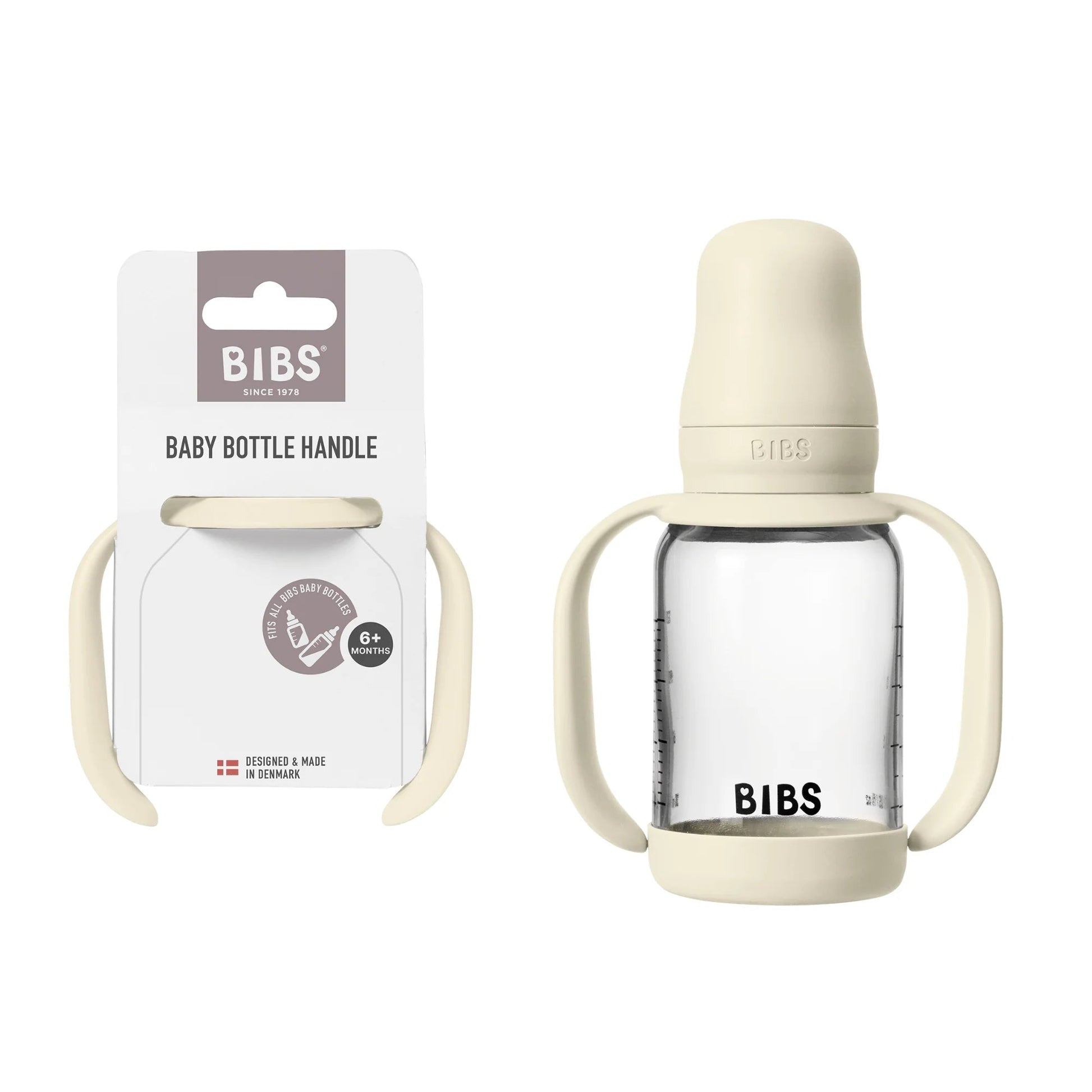 Baby Bottle Handle Ivory - Aster & Ruby