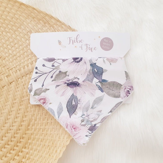 Bandana Bib Poppy-Aster & Ruby