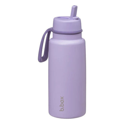 b.box Insulated Flip Top 1 Litre Bottle Lilac Love - Aster & Ruby