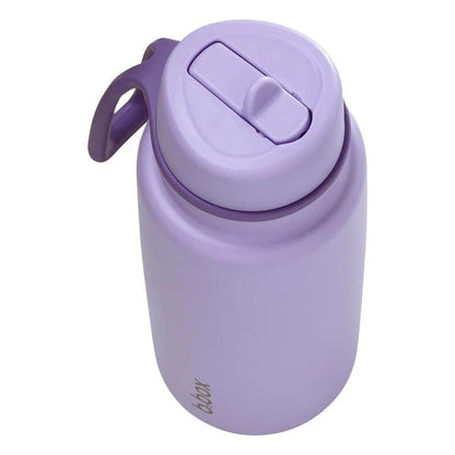 b.box Insulated Flip Top 1 Litre Bottle Lilac Love - Aster & Ruby